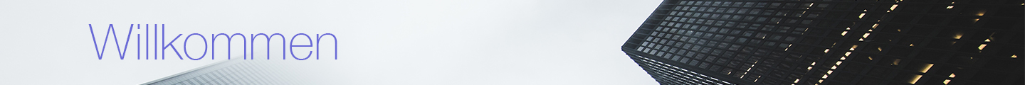 Willkommen Banner